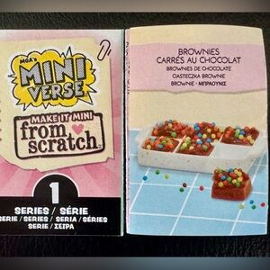 Brownies with candy, chocolate miniverse make it mini food from scratch series 1